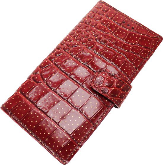 Made-NL Handgemaakte ( Samsung Galaxy S10 Lite ) book case Rood krokodillen print