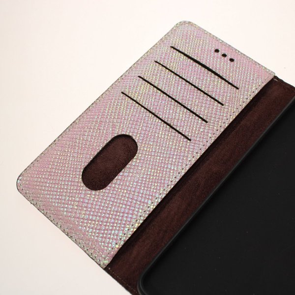 Made-NL iPhone 14 Pro Groen parelmoer slangenprint reliëf kalfsleer