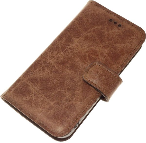 Made-NL Handgemaakte ( Samsung Galaxy S20 Ultra ) book case vintage bruin soepel leer